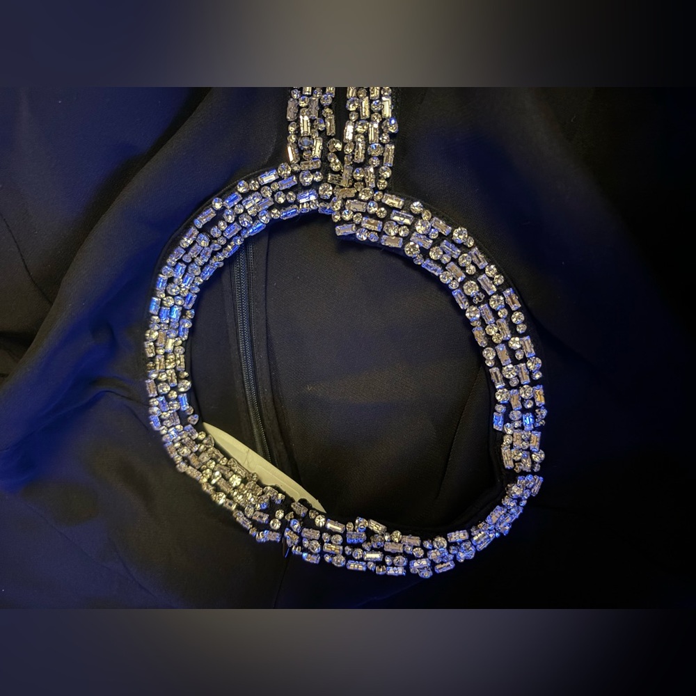 Gerald Darel Blue Halter Cocktail Dress - Picture 4 of 11